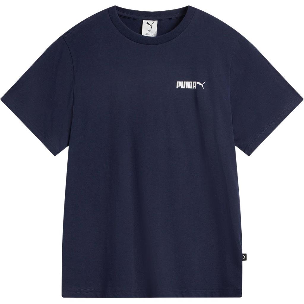 PUMA T Shirts Unisex Dark Blue Crew Neck Moderate 691340-06