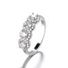 Wish Popular Micro-Set Simulated Diamond Engagement Ring for European and American Marriage Proposals