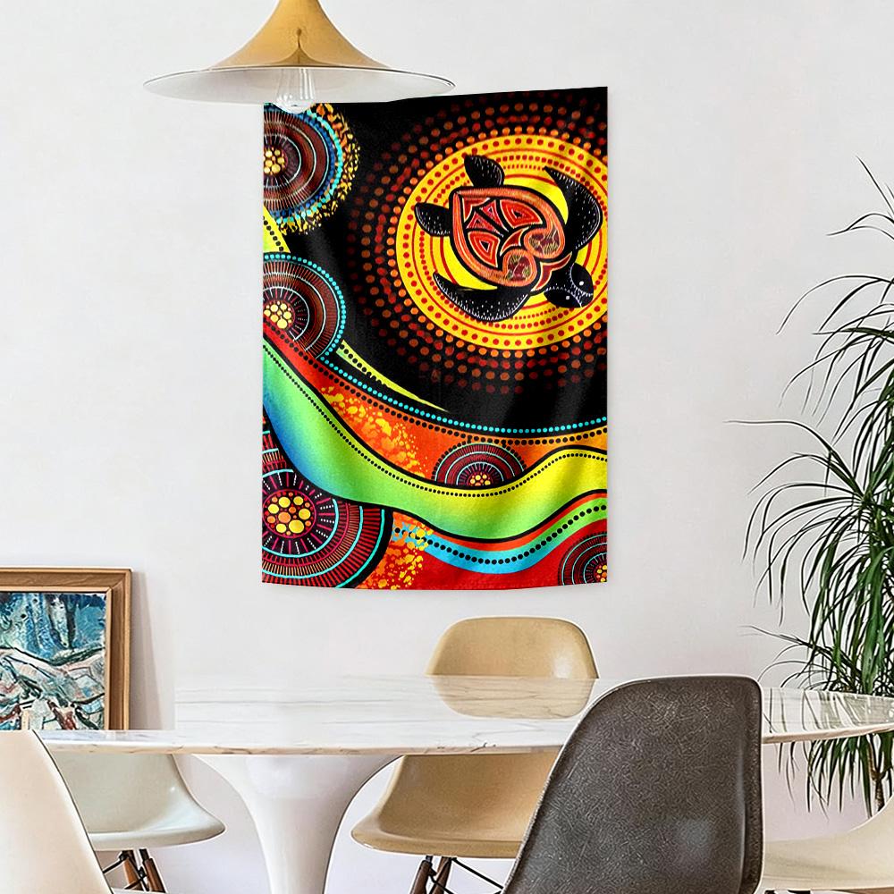 Australian Aboriginal Style Wall Decor Tapestry Art For Pet Memorial Birthdaywedding Party Backdrop Family Gift