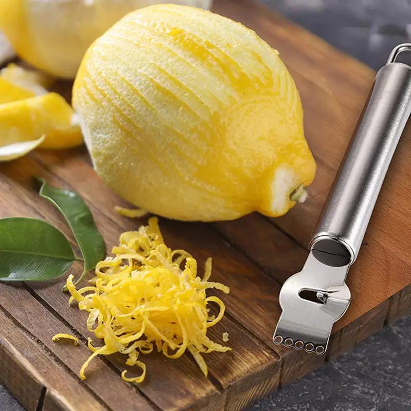 1Pc Lemon Zester Grater Stainless Steel Peeler Kitchen Stuff Clearance Kitchen Accessories Kitchen Gadgets for Restaurant
