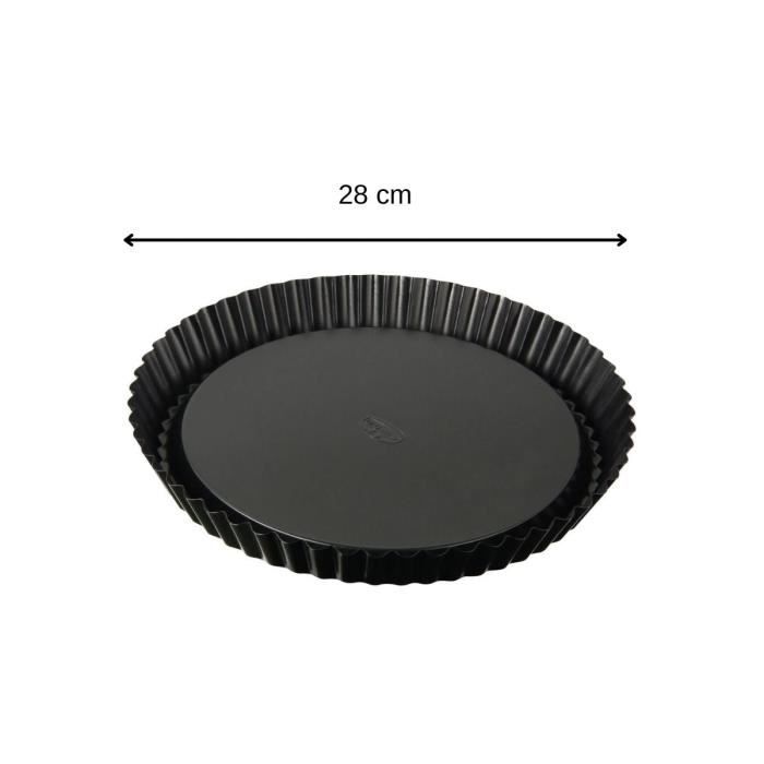 Duo Moule à tarte renversée et moule à manqué à charnière - DR OETKER - Tradition - 28 et 26 cm