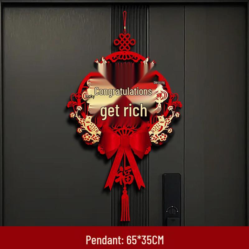 

Магнитные весенние куплеты 2026 года Лошади: Наклейки на дверь с иероглифом Фу в новом стиле для украшения дома на Китайский Новый год. Adhesive