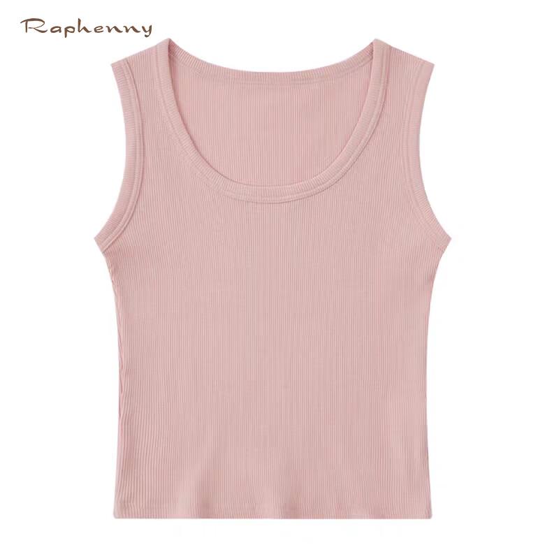 Женская рифленая облегающая майка Raphenny из смесовой ткани Tencel S