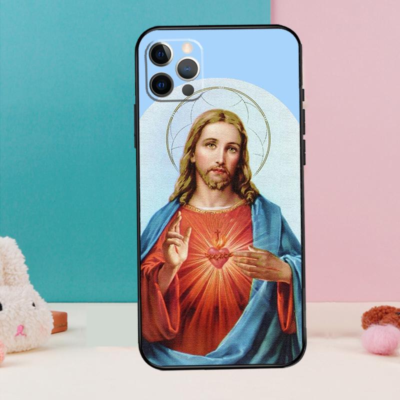 

Чехол для телефона с изображением Бога Иисуса для iPhone 17 Air 16 15 14 12 11 13 Pro Max 12 13 mini 15 16 Plus 16e Чехол iPhone 13 Pro