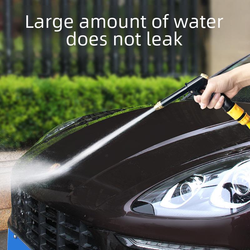 Hochdruck-Teleskop-Gartenschlauch-Bewässerungsset mit Autowaschdüse