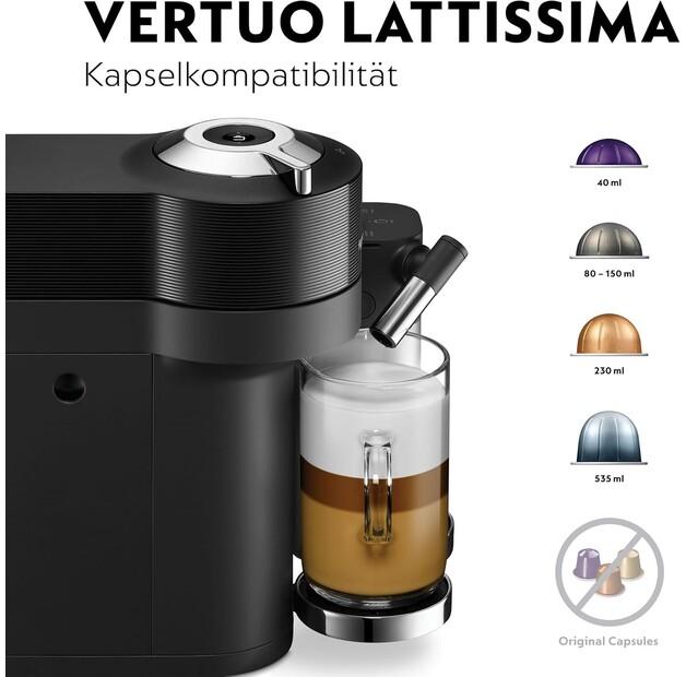 Капсульная кофемашина DeLonghi ENV 300.B Vertuo Lattissima schwarz