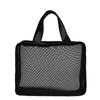 Travel Organizer Zipper Bag Square Bag Large Capacity Black Storage Toiletry Bag Cosmetic Cases Makeup Bags Mesh Cosmetic Bag