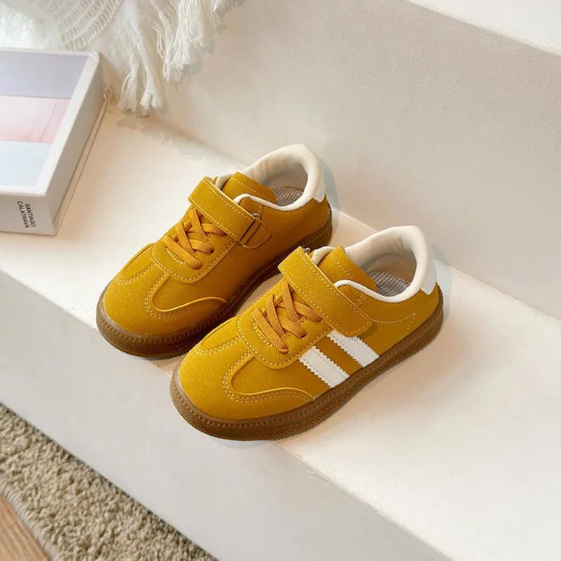 Spring Autumn New Children Casual Sneakers Boys Girls Leather De Training Sports Shoes Baby Kids Soft Walking Flat Shoes