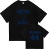 Graham 44 22 Design Bedrucktes T-Shirt Sommer Baumwolle Bequemes T-Shirt Mode V-Ausschnitt T-Shirt für Unisex und Damen