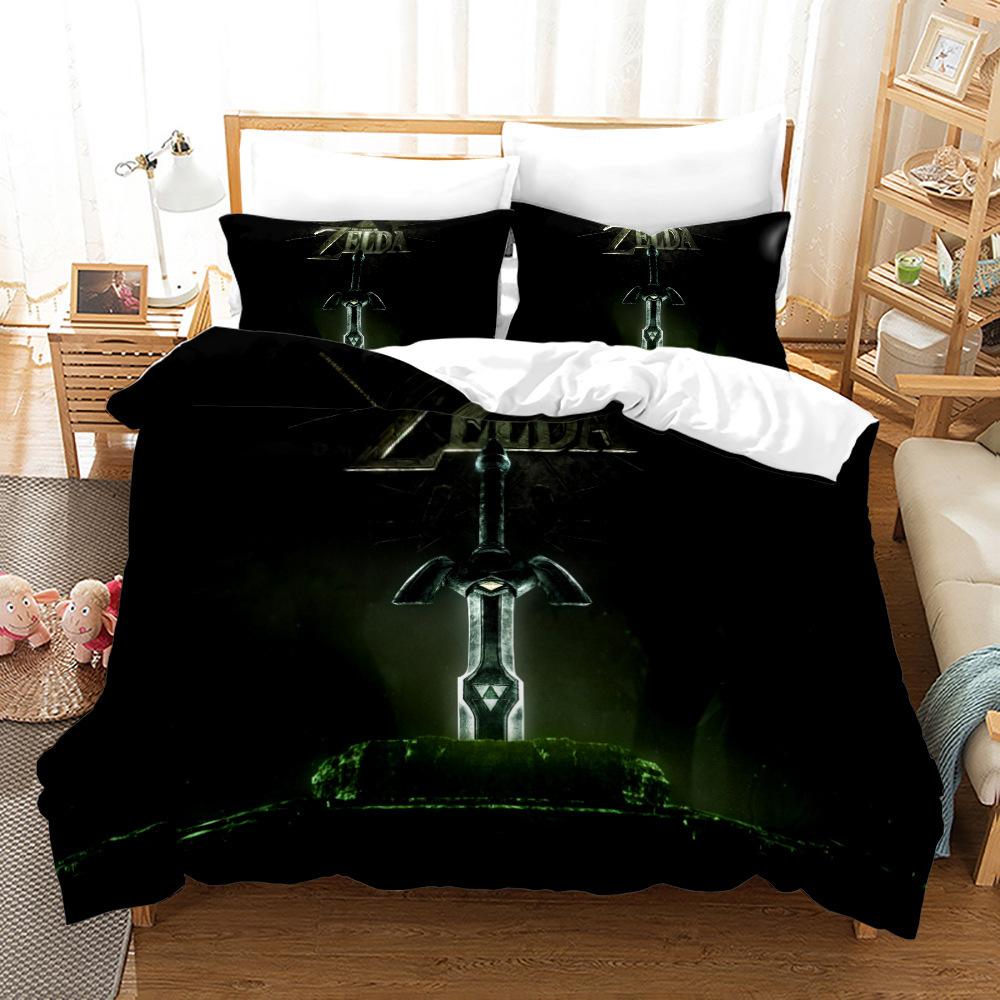 3D Digital Printing Three-Piece Quilt Cover Bedding The Legend Of Zelda