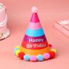 10Pcs/Bag Happy Birthday Party Hats Rainbow Diy Handmade Cap Crown Baby Shower Decoration Boy Girl Birthday Party Photo Props