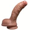7.08" Beginner Realistic Dildo – Soft Liquid Silicone with Strong Suction Cup, Small Flexible Penis Toy for Women, Men & Couples