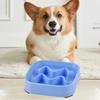 Slow Feeding Pet Bowl Anti-Choking Design Spill-proof Deep Pet Food Dish Square Pet Slow Down Eating Bowl