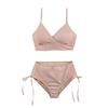 2025 Multi-Color Women's Sexy Korean Split Bikini - Nylon Swimwear Fashion