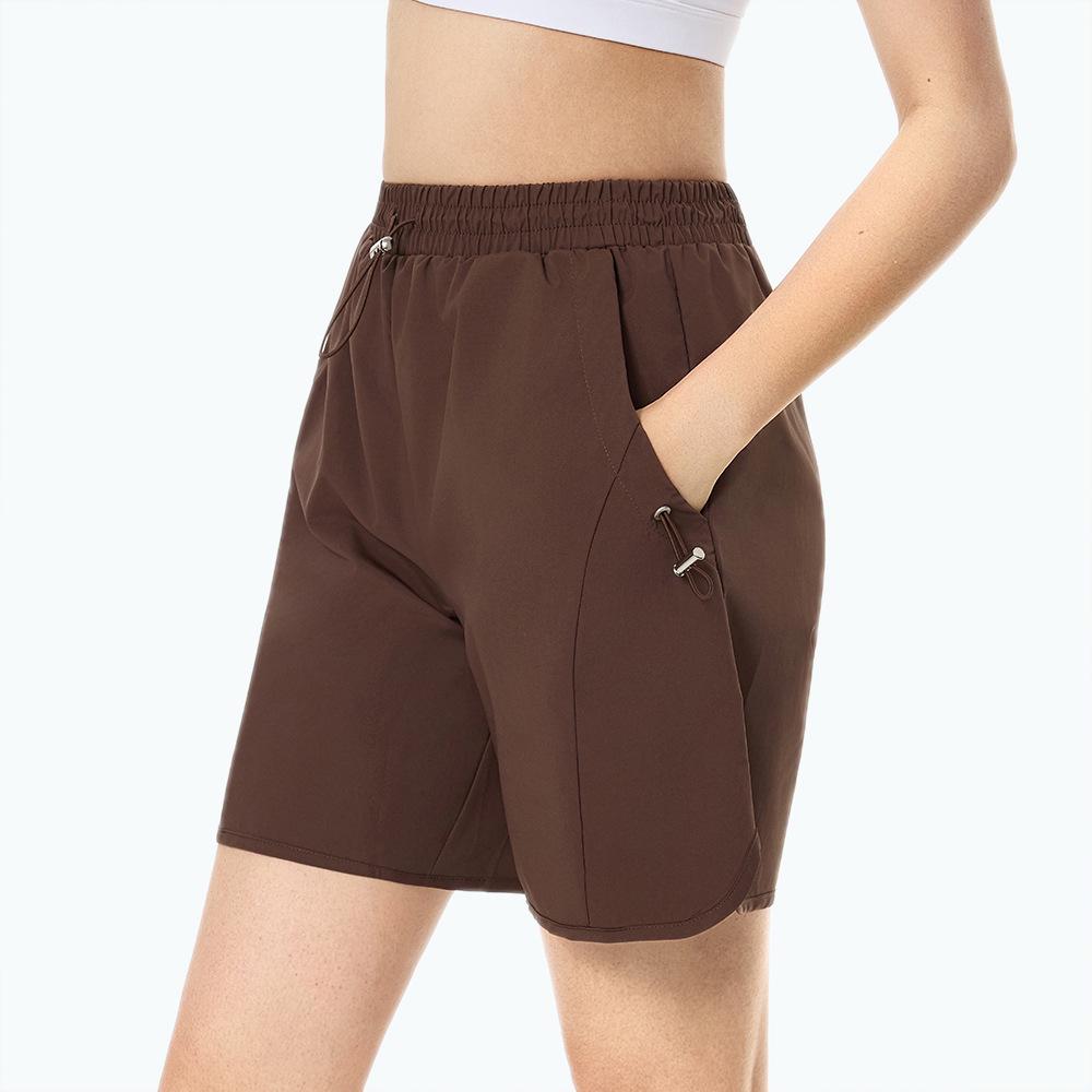Women's High-Waisted Quick-Dry Capri Fitness Shorts