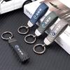 Carbon Fiber Leather Car Badge Keychain Keyring Holder Pendant For BMW 50th Anniversary M3 M4 M5 G42 G30 G20 E39 E87 F44 F07 F34 pzcr42