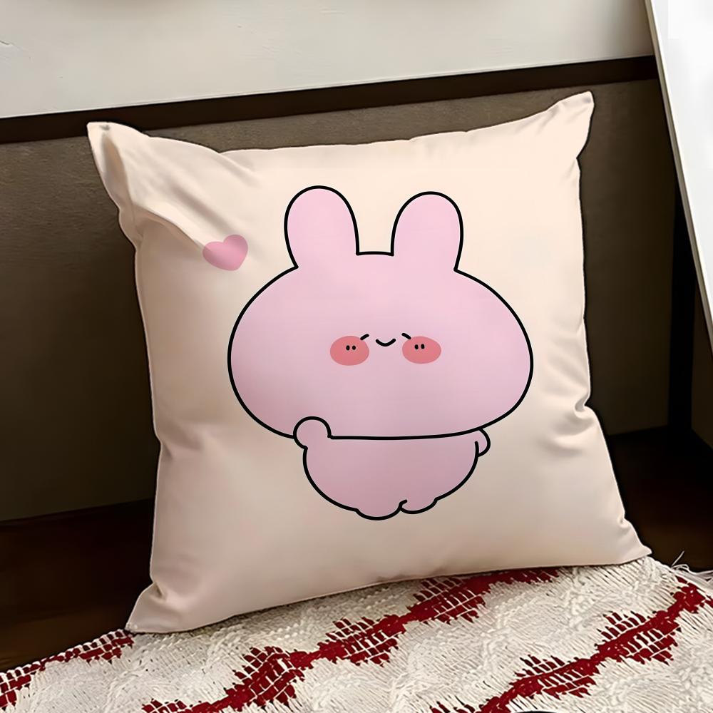 Asamimichaan Asleep Cushion Cover Reversible Soft Durable Pillow Cover Home Car MultiScene Use for Daily Comfort