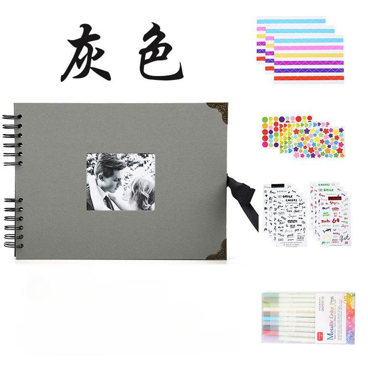 Fotoalben, 80 Seiten, Erinnerungsbücher, A4, Bastelpapier, DIY, Scrapbooking, Bild, Hochzeit, Jahrestag, Geburtstag, Kinderliebhaber, Geschenk