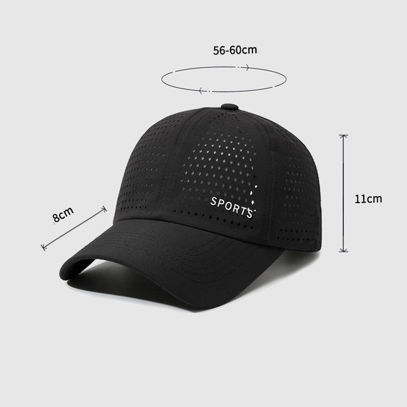 Breathable Quick-Drying Baseball Cap Men's Outdoor Sunscreen Cap Mesh Breathable Sports Cap