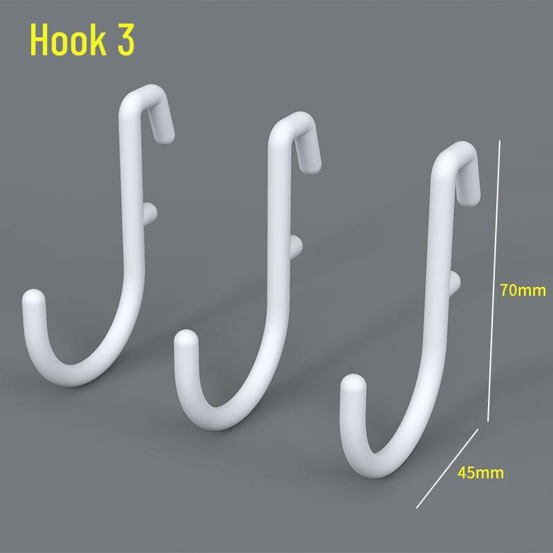 Black Wall-Mounted Pegboard Hooks for DIY Gaming Room Organization
