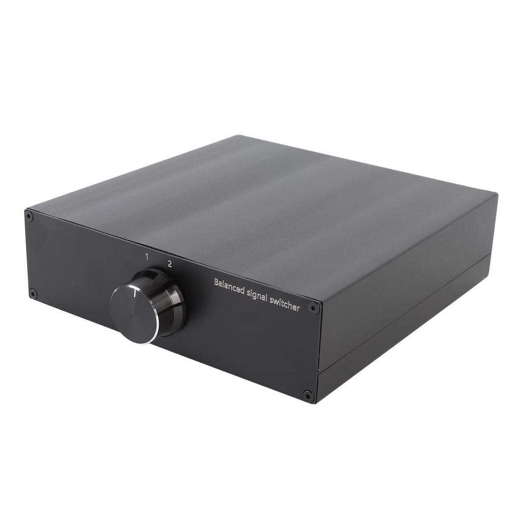 Sound Source Signal Switch Box 1 in 2 Out HiFi XLR Signal Lossless Transmission Impact Proof Sound Splitter Box