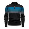 Men Slim Fit Stand Collar Long Sleeve Warm Pullover Casual Knit Sweater