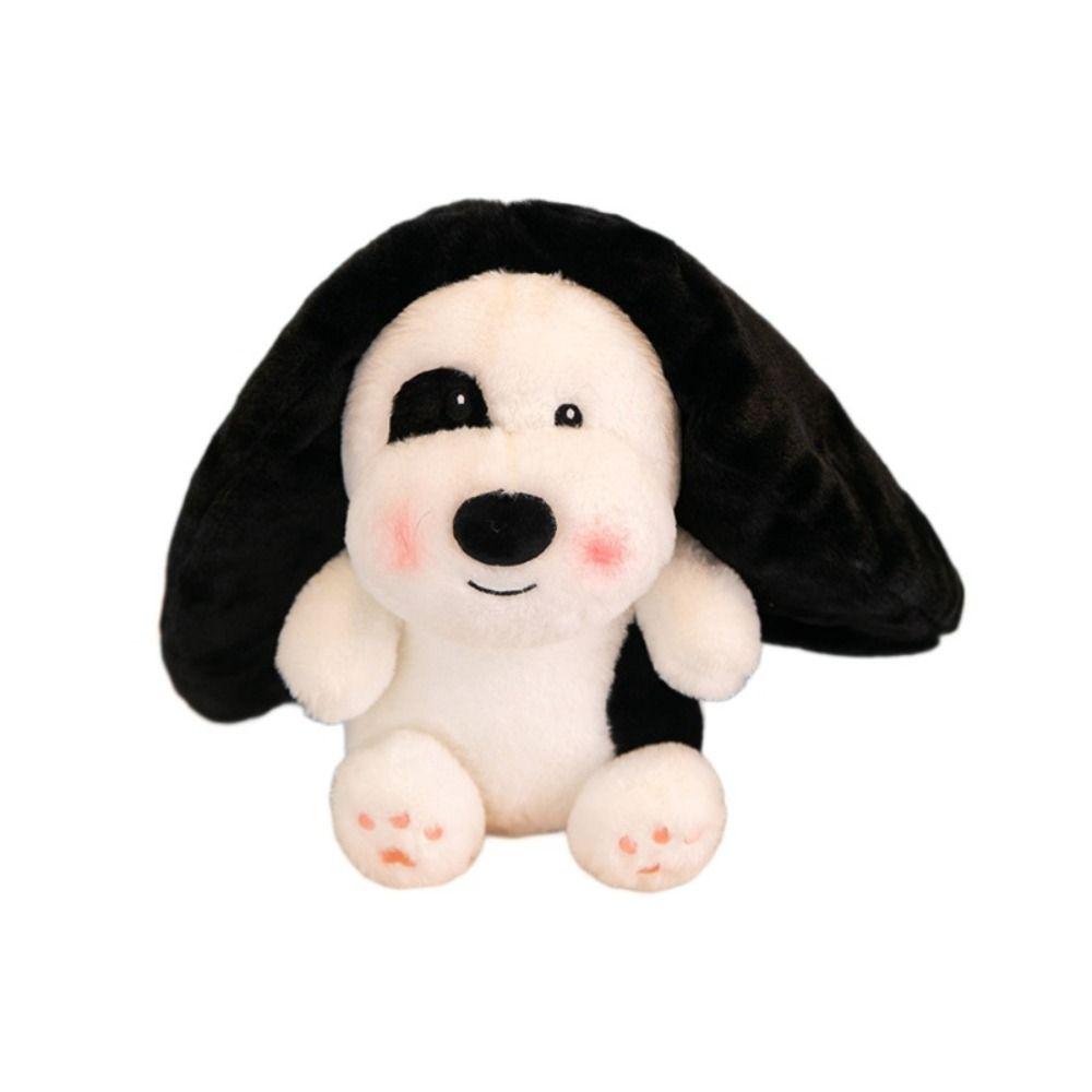 

Zipper Puppy Turn Into A Pillow PP Cotton Football Shaped Pillow Football Dog Plush Toy Kids Gift 22cm