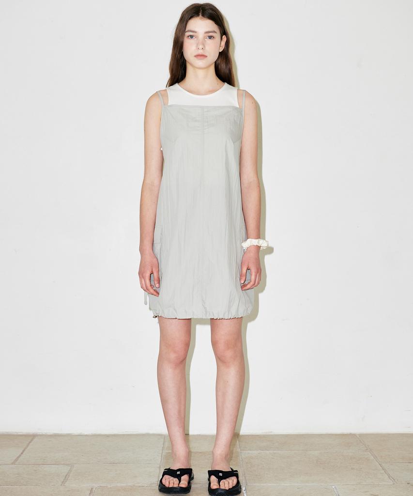 Slow Garments Parachute Mini Dress - Black