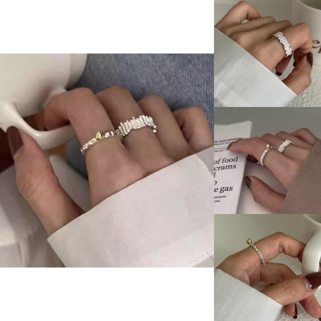 Copper Crafted Beautifully Ring With Unique Geometric And Pleated Features For Women Fashionable