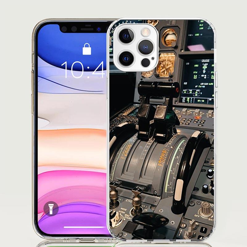 

Aviation Aeroplane Pilot Cockpit Phone Case For iPhone 17 Air 16 15 Plus 11 14 Pro Max 13 Mini 12 7 8 + SE Pattern Art Customize iPhone 17 Pro Max