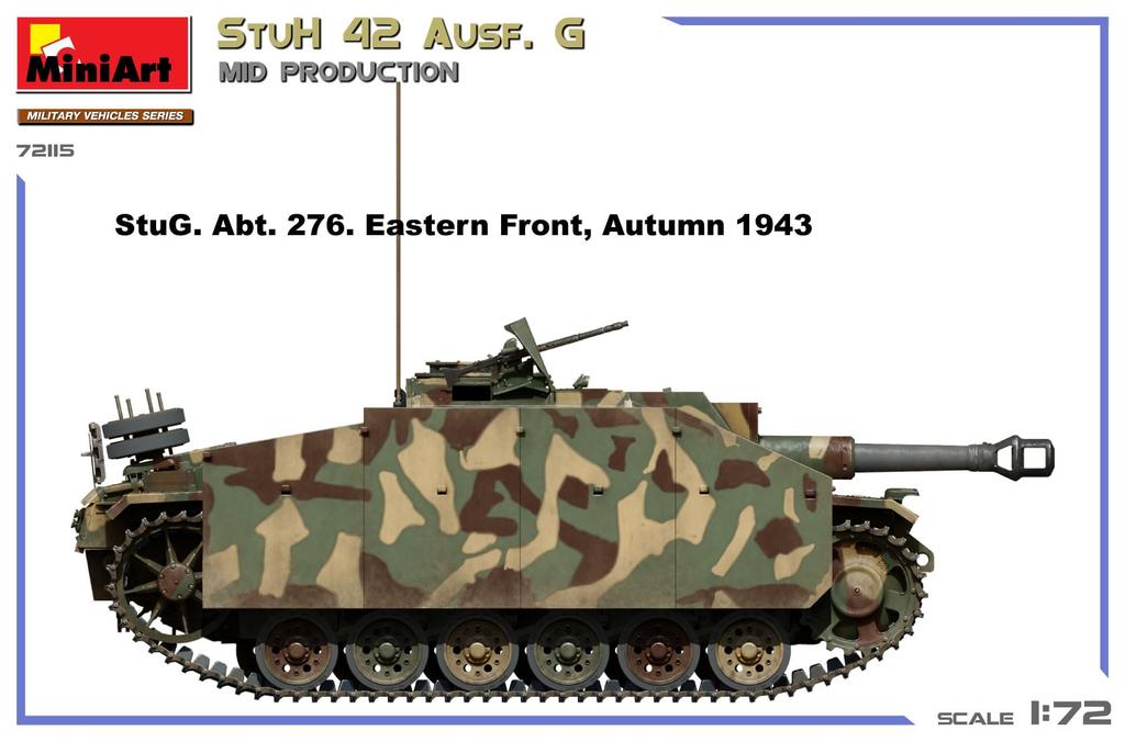 Miniart Samobieżna Haubica Szturmowa 42 G Model Plastikowy MA72115 1/72 10.5cm Ausf. Model średni (Zbiornik)