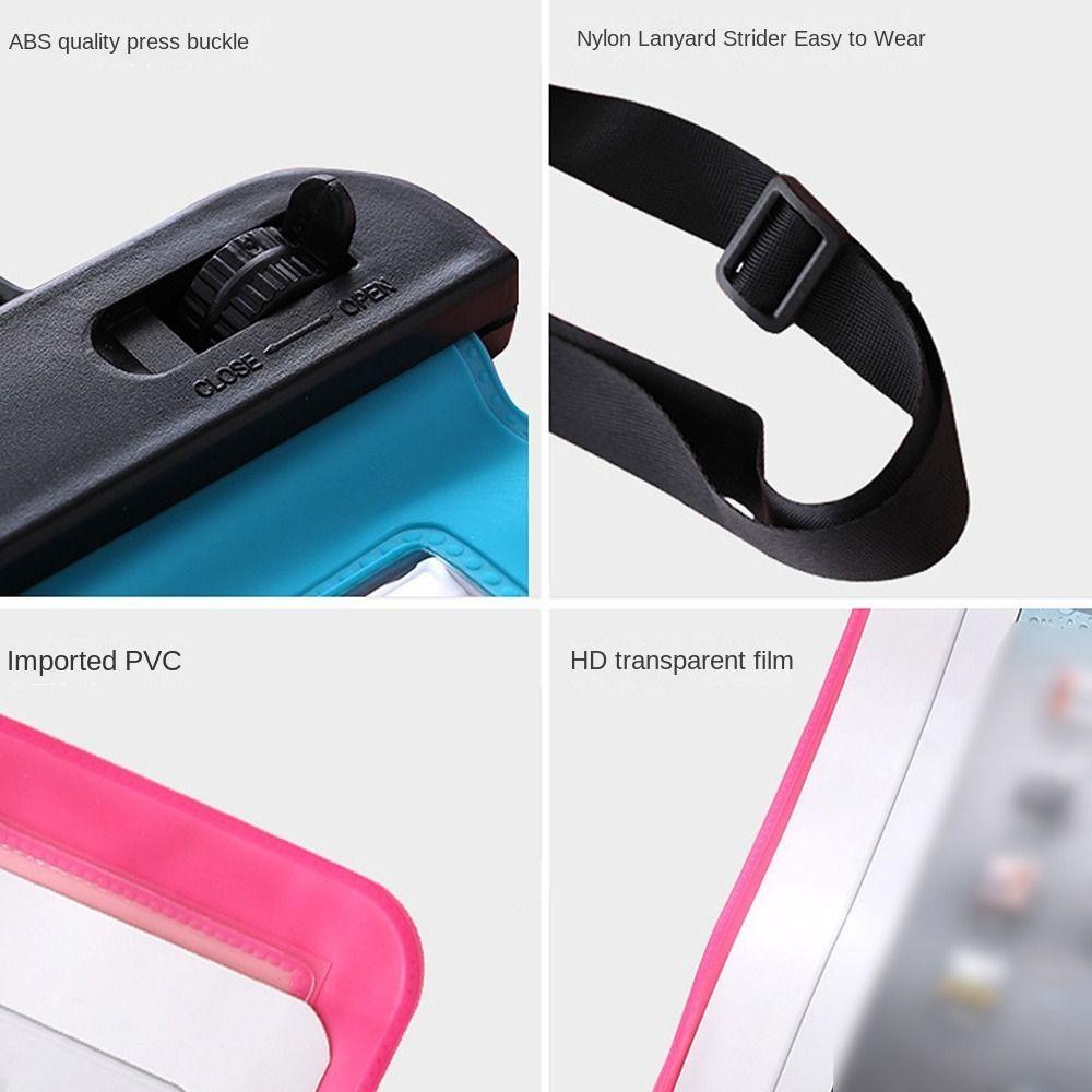 Waterproof Mobile Phone Bag Large Capacity Beach Tote Bag Sundry Bag PVC Crossbody Bag Travel