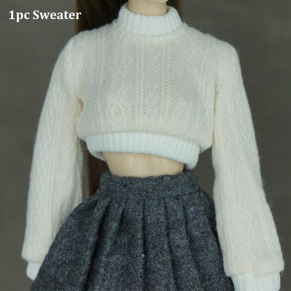 Handmade Doll Accessories Tops Mini Dressing Clothes New Doll Knitted Sweater for 1/6 Doll