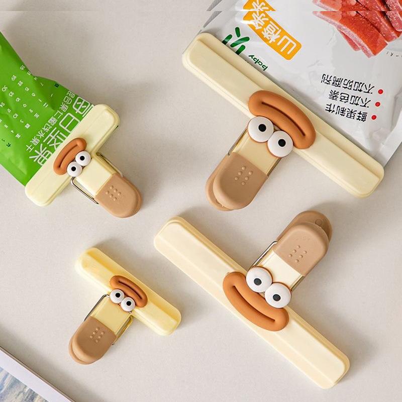 1-12pcs Creative Snack Sealing Clip Food Preservation And Moisture-Proof Sealing Clip Multifunctional Office Long Tail Clip