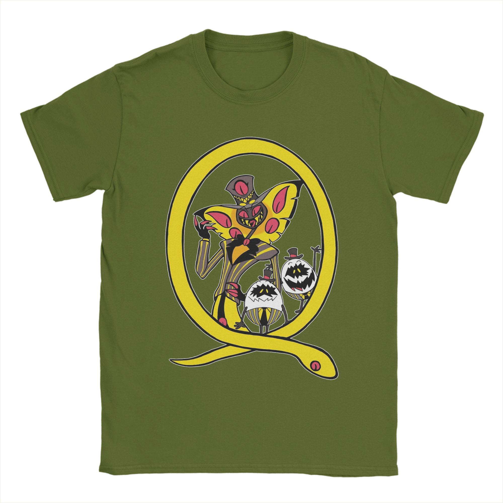 

Men Sir Pentious Hazbins Hotels T Shirt Pure Cotton Tops Novelty Short Sleeve O Neck Tees Printed T-Shirt 4XL