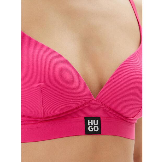 HUGO Triangle Padded Rib Wirefree Bra