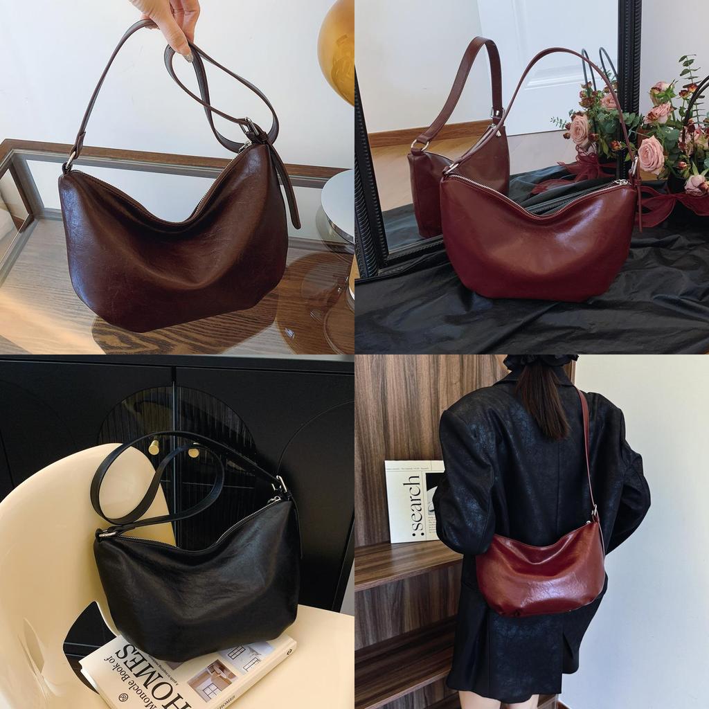 Pu Soft Leather Satchel For Women With Zipper Closure And Spacious Interior For Daily Use