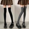 Autumn Winter Women'S Stockings Girls Black White Jk Lolita Long Tight Socks Vertical Stripes Cotton Over Knee Thigh High Socks