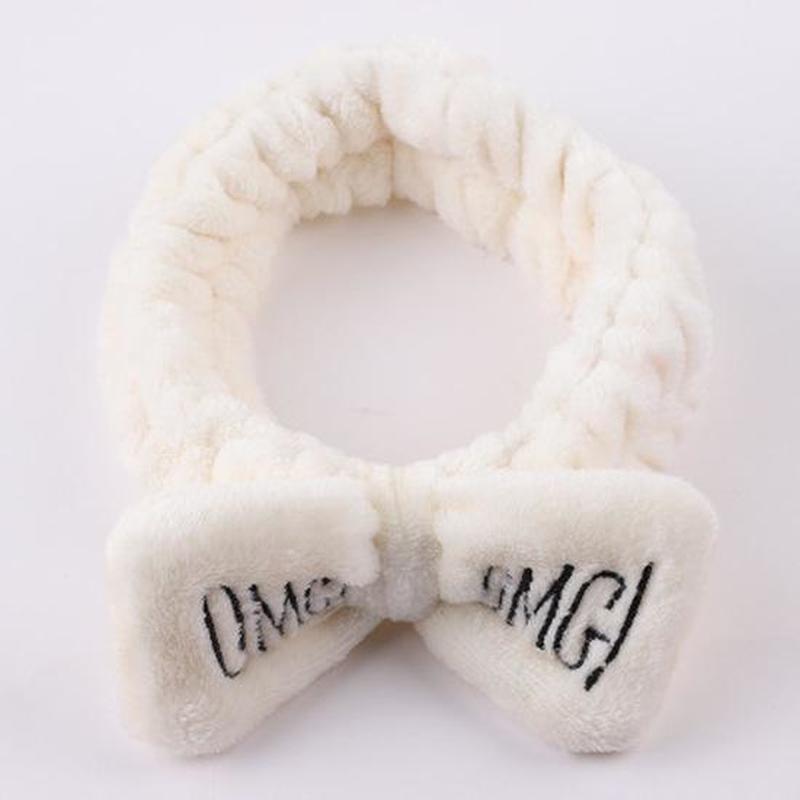 1PC Women's Butterfly Bow Hair Band Fashion OMG Letters Wash Headband Girls Headwear Hairbands