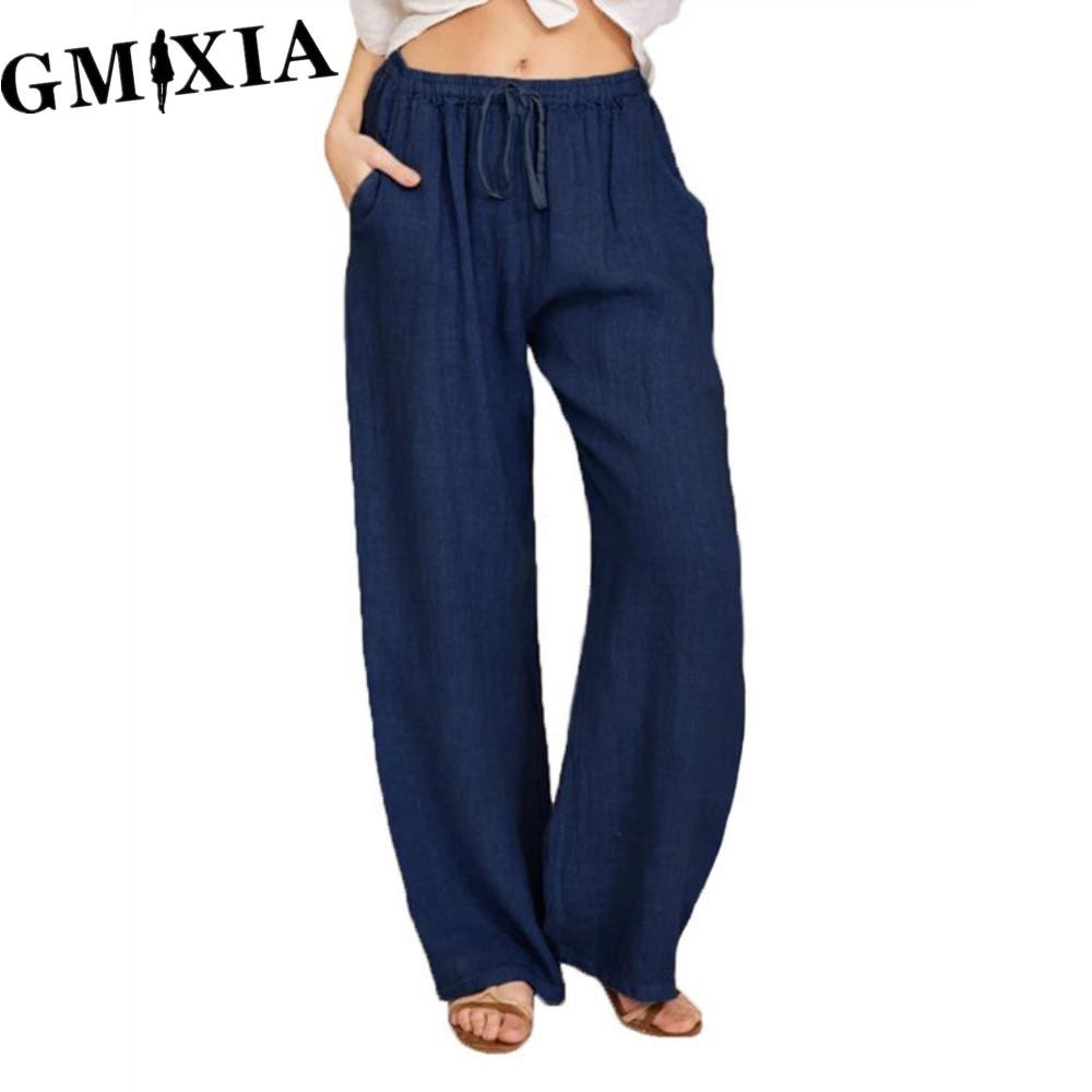 GMXIA 10Color Women's Fashion Casual Solid Color Print  Pants & Capris Trousers
