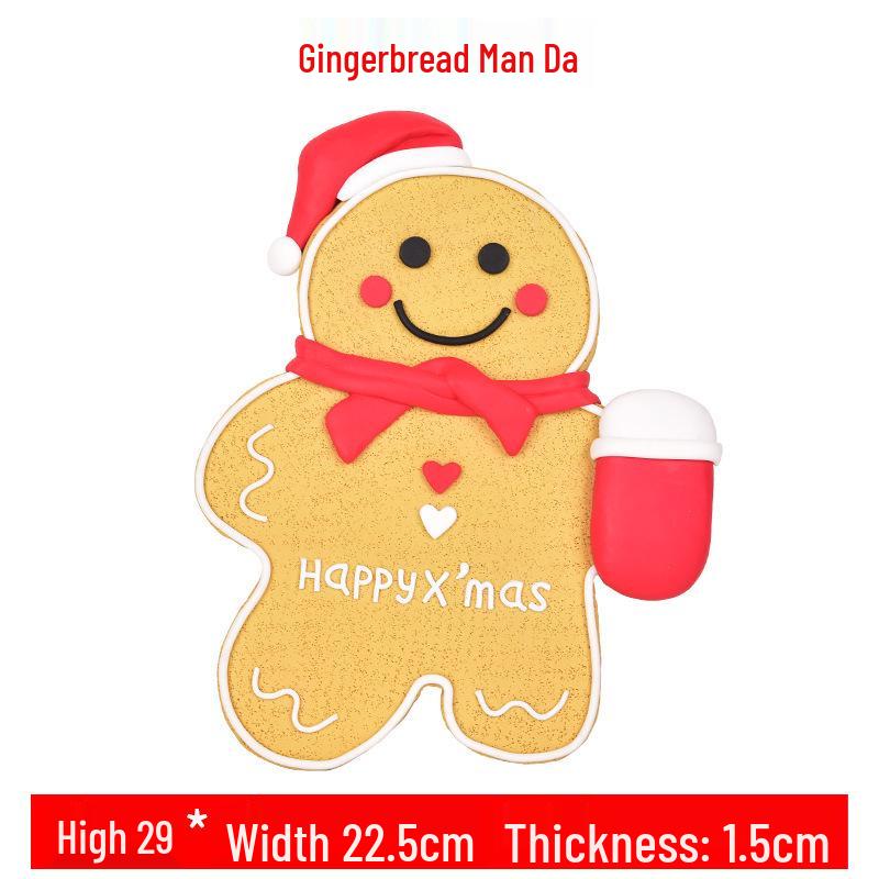 Gingerbread Man Christmas Ornaments & Photography Props for Tree & Window Decor, Children's Gifts