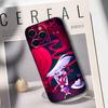 Angel Dust H-Hazbin H-Hotel Phone Case For iPhone 17,16,15,14,13,12,11 Plus,Pro Max,XS,Soft Silicone Black Cover