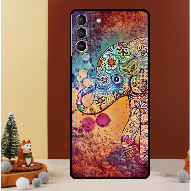 Cute Elephant Case For Samsung Galaxy S24 S26 Ultra S22 S23 S25 Ultra S20 S21 Plus S10 S25 FE Cover Funda