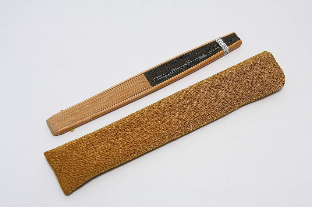fan with fan in a presentation made in Fujin [Hasegawa] Men's Kyoto-style case, box, Japan, (Wind God) design.