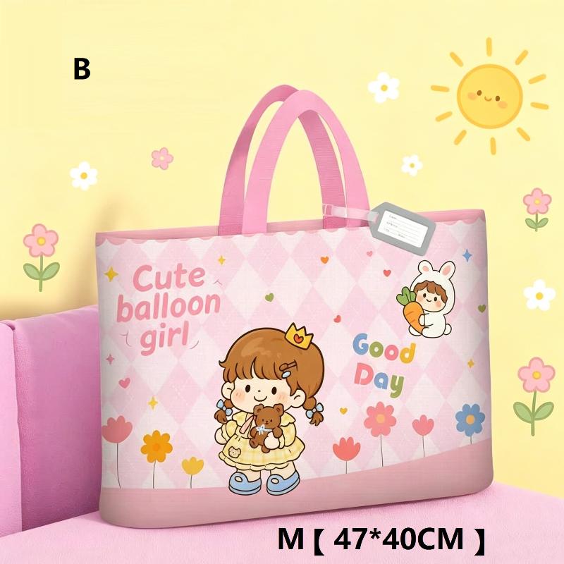 Large Capacity Waterproof Oxford Cloth Cartoon Kids Quilt Storage Bag For Clothes Quilts
