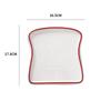 Creative Bread Shaped Ceramic Breakfast Plate Toast Dishes Salad Fruit Snack Tray Household Tableware Dinner