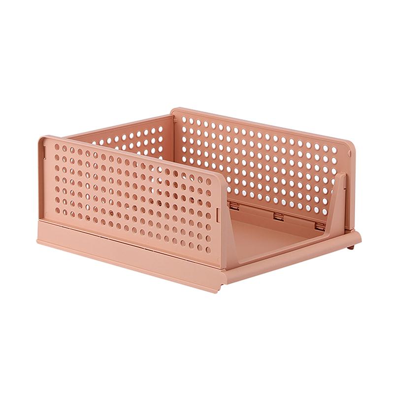 Plastic Drawer Organizer Foldable Clothes Sorting Rack Storage Baskets Stackable Wardrobe Storage Box for Bedroom