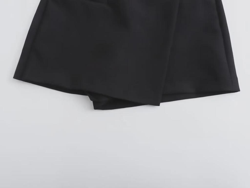 2023 Autumn European & American Women's Asymmetrical Three-Color Casual Skirt Pants