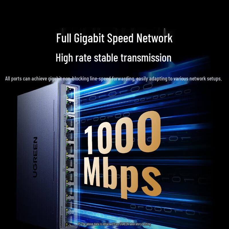 Ugreen 10-Port Full-Gigabit-Ethernet-PoE-Switch