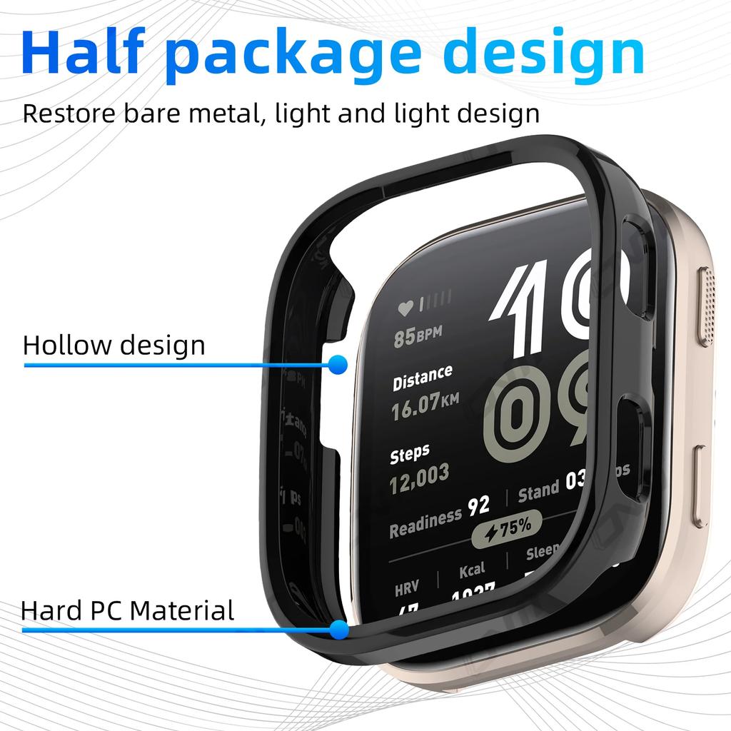 PC Hartschale für Amazfit BIP 6, Stoßfeste Bumper-Schale Schutzhülle für Amazfit BIP6 Smartwatch Ausgehöhlte Hülle Zubehör